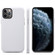 iPhone 12 / 12 Pro Lamb Grain PU Back Cover Phone Case - White