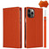 iPhone 12 / 12 Pro Litchi Genuine Leather Phone Case - Orange