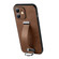 iPhone 12 SULADA Cool Series PC + Leather Texture Skin Feel Shockproof Phone Case  - Brown
