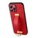iPhone 12 Pro SULADA Cool Series PC + Leather Texture Skin Feel Shockproof Phone Case  - Red