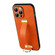 iPhone 12 Pro SULADA Cool Series PC + Leather Texture Skin Feel Shockproof Phone Case  - Orange