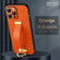 iPhone 12 Pro SULADA Cool Series PC + Leather Texture Skin Feel Shockproof Phone Case  - Orange