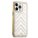 iPhone 12 Suteni Plating Leather Soft TPU Phone Case - White