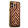 iPhone 12 Pro Suteni Plating Leather Soft TPU Phone Case - Brown