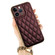 iPhone 12 Pro Suteni Electroplated Rhombus Grid Leather Soft TPU Phone Case - Purple