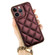 iPhone 12 Suteni Electroplated Big Diamond Grid Leather Soft TPU Phone Case - Purple