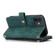 iPhone 12 Dream 9-Card Wallet Zipper Bag Leather Phone Case - Green