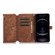 iPhone 12 Pro Dream 9-Card Wallet Zipper Bag Leather Phone Case - Brown