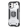 iPhone 12 WK WTP-012 Shockproof PC + TPU + Metal Phone Case with Ring Holder - Silver