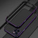 iPhone 12 Aurora Series Lens Protector + Metal Frame Protective Case - Black Purple