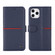 iPhone 12 / 12 Pro GEBEI Top-grain Leather Horizontal Flip Protective Case with Holder & Card Slots & Wallet & Photo Frame - Blue