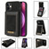 iPhone 12 N.BEKUS Vertical Flip Card Slot RFID Phone Case - Black