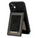 iPhone 12 N.BEKUS Vertical Flip Card Slot RFID Phone Case - Black