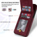 iPhone 12 N.BEKUS Vertical Flip Card Slot RFID Phone Case - Wine Red