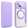iPhone 12 CD Texture Magsafe Flip Leather Phone Case - Purple