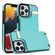 iPhone 12 / 12 Pro Metal Buckle Card Slots Phone Case - Green