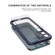 iPhone 12 LESUDESIGN Series Frosted Acrylic Anti-fall Protective Case - Blue