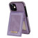 iPhone 12 N.BEKUS Vertical Flip Card Slot RFID Phone Case - Purple