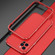 iPhone 12 Aurora Series Lens Protector + Metal Frame Protective Case - Red