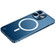 iPhone 12 Metal Frame Frosted PC Shockproof Magsafe Case - Ocean Blue