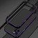 iPhone 12 Pro Aurora Series Lens Protector + Metal Frame Protective Case - Black Purple