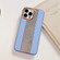 iPhone 12 Electroplating Diamond Protective Phone Case - Sky Blue