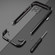 iPhone 12 Pro Aurora Series Lens Protector + Metal Frame Protective Case - Black Silver