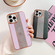 iPhone 12 Electroplating Diamond Protective Phone Case - Pink