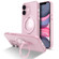 iPhone 12 MagSafe Magnetic Multifunctional Holder Phone Case - Pink