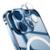 iPhone 12 MagSafe Frosted Metal Phone Case - Blue