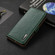 iPhone 12 / 12 Pro KHAZNEH Side-Magnetic Litchi Genuine Leather RFID Case - Green