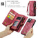 iPhone 12 / 12 Pro CaseMe-008 Detachable Multifunctional Wallet Leather Phone Case  - Red
