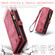 iPhone 12 / 12 Pro CaseMe-008 Detachable Multifunctional Wallet Leather Phone Case  - Red