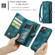 iPhone 12 / 12 Pro CaseMe-008 Detachable Multifunctional Wallet Leather Phone Case  - Blue