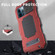 iPhone 12 / 12 Pro Aluminum Alloy + Silicone Anti-dust Full Body Protection with Holder - Red