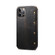 iPhone 12 / 12 Pro Denior Oil Wax Top Layer Cowhide Simple Flip Leather Case - Black