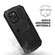 iPhone 12 / 12 Pro R-JUST Shockproof Waterproof Dust-proof Metal + Silicone Protective Case with Holder - Black
