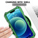 iPhone 12 / 12 Pro Camshield Shockproof Life Waterproof Dustproof Metal Case with Holder - Green
