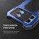 iPhone 12 / 12 Pro Camshield Shockproof Life Waterproof Dustproof Metal Case with Holder - Blue