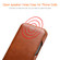 iPhone 12 / 12 Pro ICARER First Layer Cowhide Horizontal Flip Phone Case - Khaki