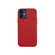 iPhone 12 / 12 Pro Mesh Texture Cowhide Leather Back Cover Full-wrapped Shockproof Case - Red