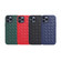 iPhone 12 / 12 Pro Woven Texture Sheepskin Leather Back Cover Full-wrapped Shockproof Case - Blue