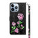 iPhone 12 mini 3D Painted Leather Phone Case  - Rose