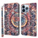 iPhone 12 mini 3D Painted Leather Phone Case  - Colorful Mandala