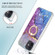 iPhone 12 mini Ring Holder 2.0mm Airbag TPU Phone Case  - Blue Purple Marble