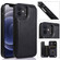 iPhone 12 mini Shockproof PU + TPU Leather Case with Card Slots & Holder & Photo Frame & Wallet  - Black