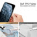 iPhone 12 mini Four Corners Anti-Shattering Flow Gold Marble IMD Phone Back Cover Case - Orange Blue LD4