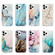 iPhone 12 mini Four Corners Anti-Shattering Flow Gold Marble IMD Phone Back Cover Case - Orange Blue LD4