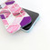 iPhone 12 mini Glitter Powder Electroplated Marble TPU Phone Case - Purple