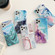 iPhone 12 mini Ocean Wave Coral IMD Smooth Marbled Mobile Phone Case with Folding Holder - Purple SA5
